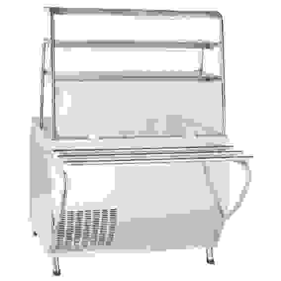 Прилавок-витрина холодильная Abat ПВВ(Н)-70Т-НШ кашированный дуб