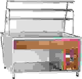 Прилавок-витрина холодильный Abat ПВВ(Н)-70Т-01-НШ кашированный дуб