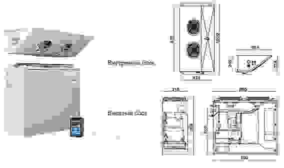 Сплит-система низкотемпературная POLAIR SB 216 P