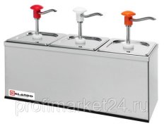 Дозатор для соусов с 3 помпами и 3 гастроемкостями GN1/6*200 мм Kalando KD002 3 set
