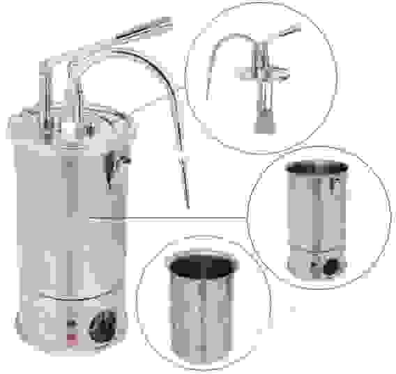 Дозатор начинки объемом 3 л с подогревом и дозированием рычагом Kalando KD1750