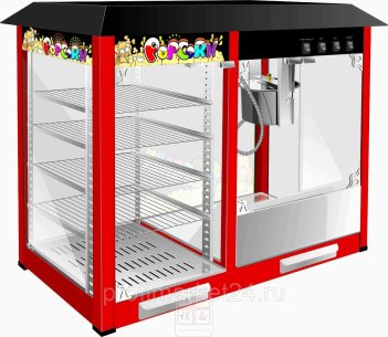 Аппарат для попкорна Airhot POP-6W с витриной