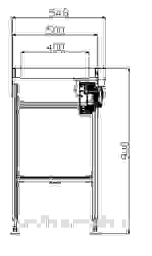 Конвейер ленточный размером 300*40 см Kocateq CV 300 х 40