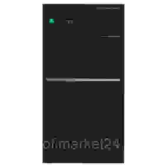 Льдогенератор кубикового льда 50 кг/сут со стальный чёрным матовым корпусом Koreco AZ 50/25 CUBE BLACK