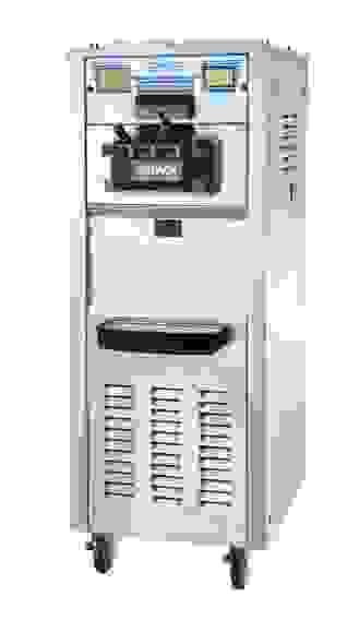 Фризер для мягкого мороженого, помпа, ночное хранение, 3 рожка, 2 емкости 12,5 л Space 6248A