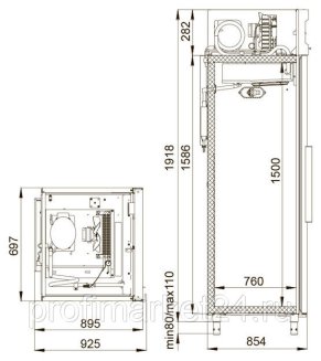 Шкаф холодильный POLAIR CM107-S