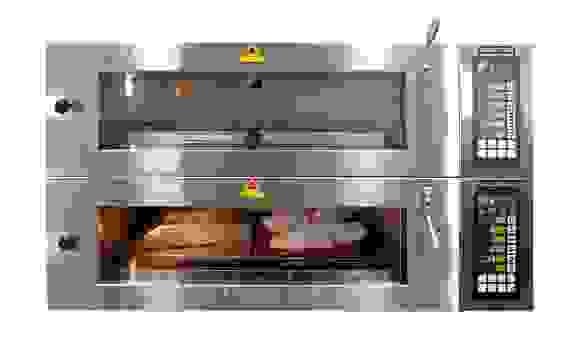 Печь статическая 1-камерная с подом 66*86,5 см с парогенератором (подключение к воде) Kocateq EBO 64x2 ST1 P2