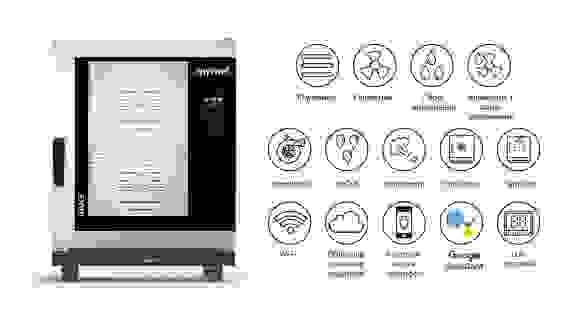 Пароконвектомат электрический 10 ур. WiFi, автоматическая мойка Distform MyChef Bake 10 EN (600*400) (BCE1100D)