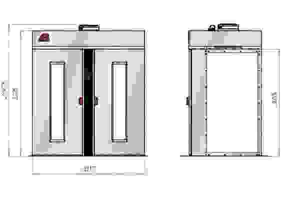Шкаф расстойный электрический Бриз-422