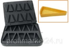 Форма для 14 треугольных тарталеток 110*60 мм для тарталетницы DHTartmatic Kocateq DH Tartmatic Plate 44