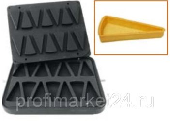 Форма для 14 треугольных тарталеток 110*60 мм для тарталетницы DHTartmatic Kocateq DH Tartmatic Plate 44