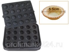 Форма для 20 круглых тарталеток Ø 55 мм для тарталетницы DHTartmatic Kocateq DH Tartmatic Plate 45