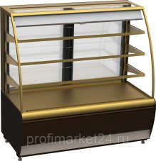 Витрина кондитерская Kayman K-ВК-1300 Открытая Бронза