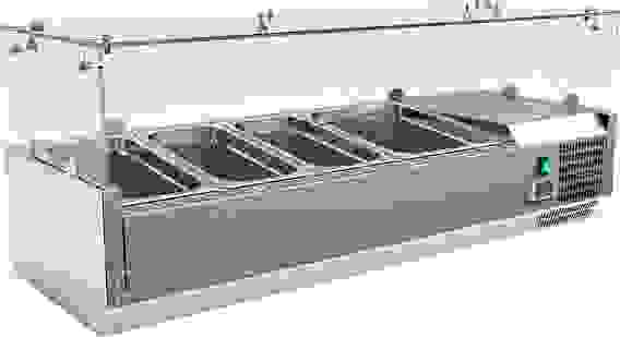 Холодильная витрина для ингредиентов Hurakan HKN-VRX1200/380