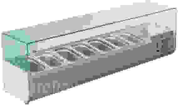 Холодильная витрина для ингредиентов Hurakan HKN-VRX1500/330