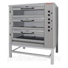 Печь хлебопекарная Восход ХПЭ-750/3 С (стекло , нерж., в обреш., В708)