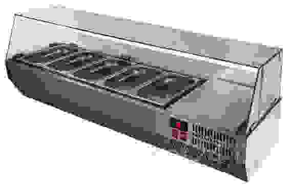 Витрина холодильная POLAIR VT2v-G (5х GN 1/4)