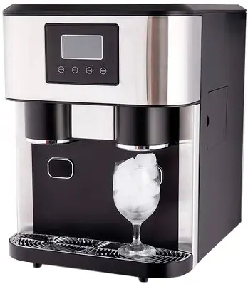 Льдогенератор Hurakan HKN-IMSD15 с измельчителем и диспенсером льда