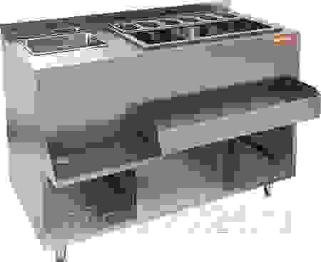 Коктейльная барная станция закрытая Hicold НБМКС-12/6БПК (без ящиков)