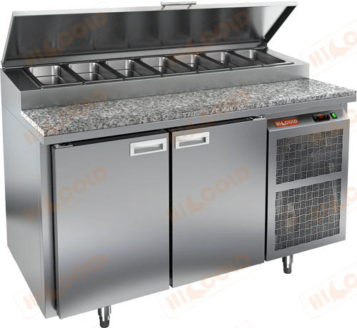 Стол охлаждаемый для пиццы HICOLD PZ1-11/GN камень