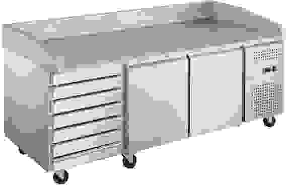 Стол для пиццы Hurakan HKN-PZG3-116-VRX380 камень