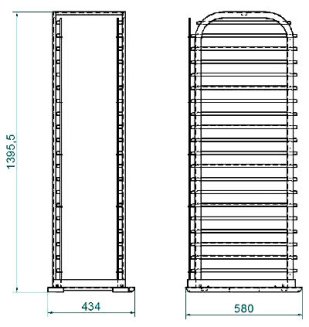 Шпилька для гастроемкостей Abat ШС-20-1/1