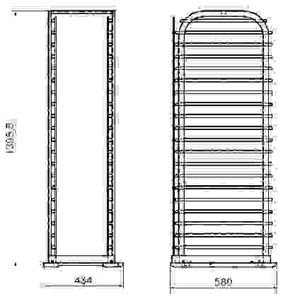 Шпилька для гастроемкостей Abat ШС-20-1/1