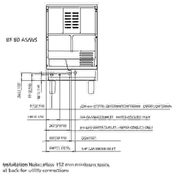 Льдогенератор Bar Line (Scotsman) BF 80 WS