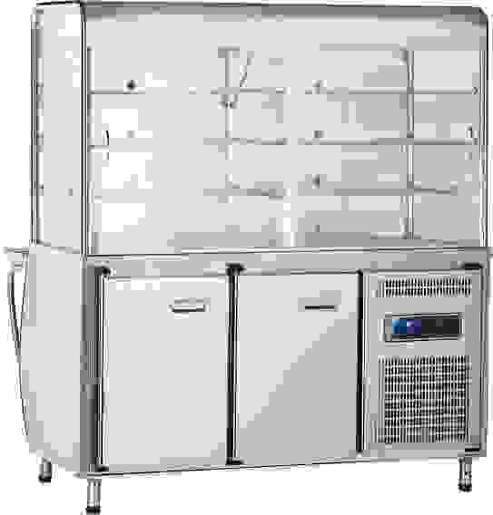 Прилавок-витрина Abat ПВВ(Н)-70М-С-ОК