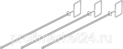 Вертел RATIONAL квадратный 8мм 3шт. 60.72.419